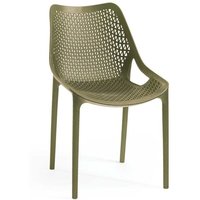 4X Bilros-Stuhl aus Polypropylen olivgrün H82xB60xT50 4X Bilros-Stuhl aus Polypropylen olivgrün H82xB60xT50 von IPERBRIKO