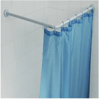Aluminium-Gardinenstange 80Ó170 cm weiß von IPERBRIKO