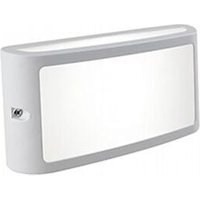 Aluminiumguss-Wandleuchte mit opalem Diffusor - 10W, 950 Lumen, warmweißes Licht Aluminiumguss-Wandleuchte mit opalem Diffusor - 10W, 950 Lumen, warmweißes Licht von IPERBRIKO