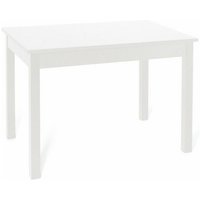 Ausziehbarer Esstisch aus Esche weiß aus Melaminholz cm 80x120 - 160 von IPERBRIKO