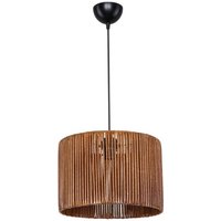 Deckenlampe Roya ASZ1700 aus rustikalem braunem Papier, H65xB30,5. von IPERBRIKO