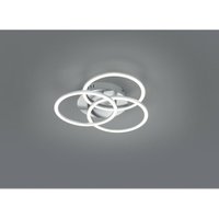 Deckenleuchte 3 verstellbare Ringe Led Dimmer Circle Nickel Trio Lighting von IPERBRIKO