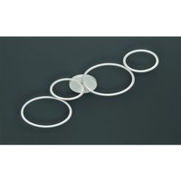 Deckenleuchte Rondo 4 Kreise Led Weiß L97 cm Trio Lighting von IPERBRIKO