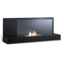 Iperbriko - Design-Wand-Bioethanol-Kamin schwarz 90 x 26 x h 50 cm von IPERBRIKO