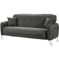 Dreisitzer-Schlafsofa aus Stoff crown Grey 215x94x h98 cm Dreisitzer-Schlafsofa aus Stoff crown Grey 215x94x h98 cm von IPERBRIKO