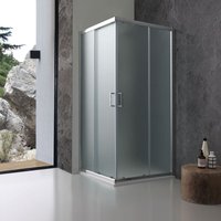 Duschkabine 70x70 cm aus mattem Glas von IPERBRIKO