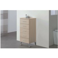 Badezimmerschrank mit fünf Schubladen Lärche 35x34x h78,5 cm von IPERBRIKO