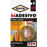 Bostik Doppelseitiges Klebeband für Innen- und Außenbereiche, Breite 19 mm und Länge 1,5 ml von IPERBRIKO