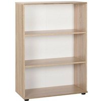 Iperbriko - Bücherregal für Büro mit 3 Regalen Farbe Sonoma cm 72x34xh.109 von IPERBRIKO