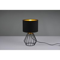 Iperbriko - Chuck Tischlampe Geometric Metal Base Black And Gold Shade Trio Lighting von IPERBRIKO