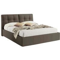 Ehebett mit Stauraum Melia taupe H109xL182xP220 von IPERBRIKO