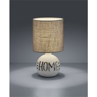 Esna Keramik-Tischlampe home und Cappuccino-Lampenschirm Ø16 cm Trio Lighting von IPERBRIKO