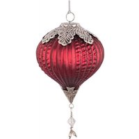 Iperbriko - Faszinierende rote Pendelleuchte mit 4 Glühbirnen, Durchmesser 120cm von IPERBRIKO