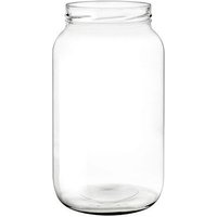 Glatte transparente Glasflasche mit 110 mm Deckel von IPERBRIKO