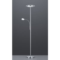 LED-Stehlampe mit dimmbarem Lesespot Ackbar Nickel Trio Lighting von IPERBRIKO