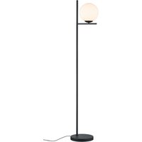 Moderne schwarze Stehlampe mit Glaskugel H150 cm Pure Trio Lighting von IPERBRIKO