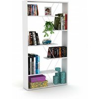 Moderne weiße Trennwand modernes Bücherregal 84x22x157 cm h von IPERBRIKO