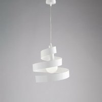 Iperbriko - Moderner hängender Kronleuchter aus Eisen One light Weiß 30x h23 cm von IPERBRIKO