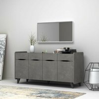 Modernes Sideboard aus Zement mit hohen Füßen mit Schubladen 140 x 45 x 72 h Modernes Sideboard aus Zement mit hohen Füßen mit Schubladen 140 x 45 x 72 h von IPERBRIKO