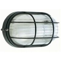 Schwarze Deckenleuchte aus Aluminiumdruckguss mit geprägtem Glasdiffusor - Lampenhöhe: 170mm - Maximale Leistung: 100W von IPERBRIKO