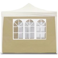 Iperbriko - Seitentuch für wiederverschließbaren Pavillon mit Fenstern aus Stoff Beige 300x200 cm von IPERBRIKO