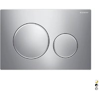 Sigma 20 Geberit 2-Tasten-Abdeckplatte – satiniertes Chrom von IPERBRIKO