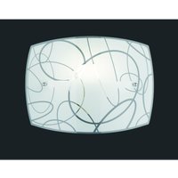 Iperbriko - Spirelli Rechteckige Wandleuchte 1xE27 Dekoriertes Glas mit Trio-Beleuchtungskreisen von IPERBRIKO