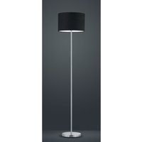 Stehlampe Hotel Lampenschirm Nickel Schwarz Stoff Ø35 cm Trio Lighting von IPERBRIKO