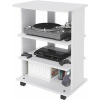 Iperbriko - TV-Wagen aus Esche weiß 3 Regale Cm 60x45xH 81 von IPERBRIKO