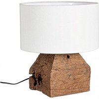 Iperbriko - Tischlampe Holz D.35x40h weißes Licht von IPERBRIKO