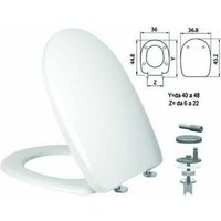 Iperbriko - Toilettensitz aus Duroplast "Aqua" mit Edelstahlscharnieren H341 – Ferr 410823. von IPERBRIKO