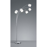 Tommy Nickel Stehlampe 5xE14 Weißer Stoff H200 cm Trio Lighting von IPERBRIKO