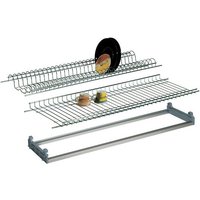 Iperbriko - Verstellbares integriertes verchromtes Abtropfgestell und Tablett 76 x 25 cm von IPERBRIKO