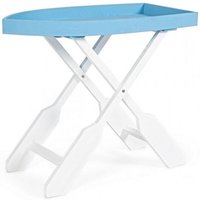 Klappbarer Tisch weiß-blau 76x40x66h von IPERBRIKO
