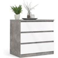 Kommode mit 3 Schubladen aus weißem Beton zweifarbig Kommode mit 3 Schubladen aus weißem Beton zweifarbig von IPERBRIKO