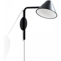 Iperbriko - Moderne LED-Wandleuchte Antares aus schwarzem Metall sts, 30cm x 27.5cm x 15cm von IPERBRIKO