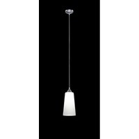 Iperbriko - Moderne Pendelleuchte Koni 1xE27 Nickel und Weißglas Ø15 cm Trio Lighting von IPERBRIKO
