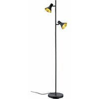 Moderne minimalistische Stehlampe 2 Strahler E14 Strahler Nina Black and Gold Trio Lighting von IPERBRIKO