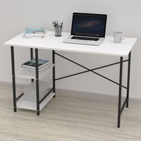 Moderne und funktionale Rimi Schreibtisch mit 2 Regalen - 120x60x72h cm von IPERBRIKO