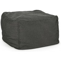 Iperbriko - Outdoor-Sitzpuff aus Stoff sparrow Anthrazit 50x50x h36 cm von IPERBRIKO