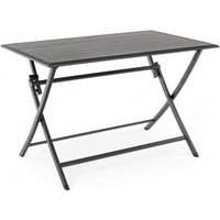 Iperbriko - Outdoor-Tisch aus anthrazitfarbenem Aluminium elin 110x70x h71 cm von IPERBRIKO