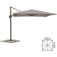 Quadratischer Sonnenschirm 3x3 in Taubengrau Quadratischer Sonnenschirm 3x3 in Taubengrau von IPERBRIKO
