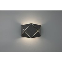 Rechteckige LED-Wandleuchte Zandor Schwarz L18 cm Trio Lighting von IPERBRIKO