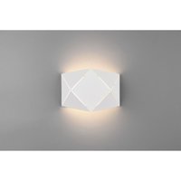 Rechteckige LED-Wandleuchte Zandor Weiß L18 cm Trio Lighting von IPERBRIKO