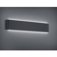 Rechteckige Wandleuchte Thames ii Led Double Light IP54 Anthrazit L46 cm Trio Lighting von IPERBRIKO