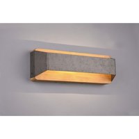 Rechteckige Wandleuchte mit doppelter LED-Emission Arino-Holz-Nickel-Trio-Beleuchtung von IPERBRIKO