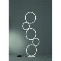 Rondo Stehlampe 5 weiße LED-Kreise H115 cm Trio-Beleuchtung von IPERBRIKO