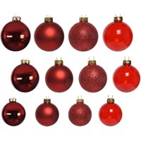 Rote Glas-Weihnachtskugeln 42 Stück Rote Glas-Weihnachtskugeln 42 Stück von IPERBRIKO