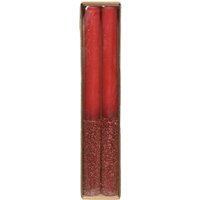 Rote Kerzen mit Glitzer H 25 cm von IPERBRIKO