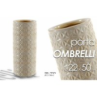 Schirmständer in beigem Keramikdesign cm 22 x 50 h von IPERBRIKO